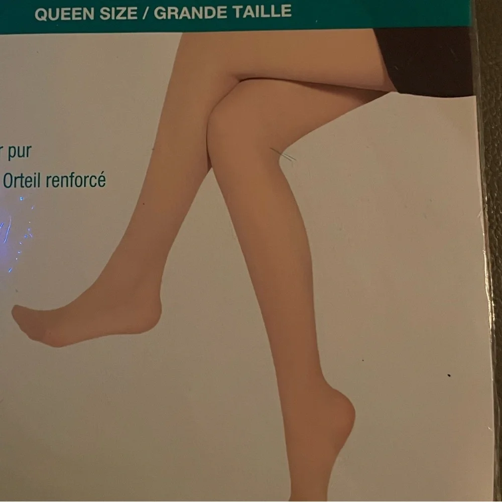 NWT Beige Pantyhose size Queen